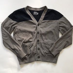 Hawkings McGill Black & Gray Cardigan Sweater